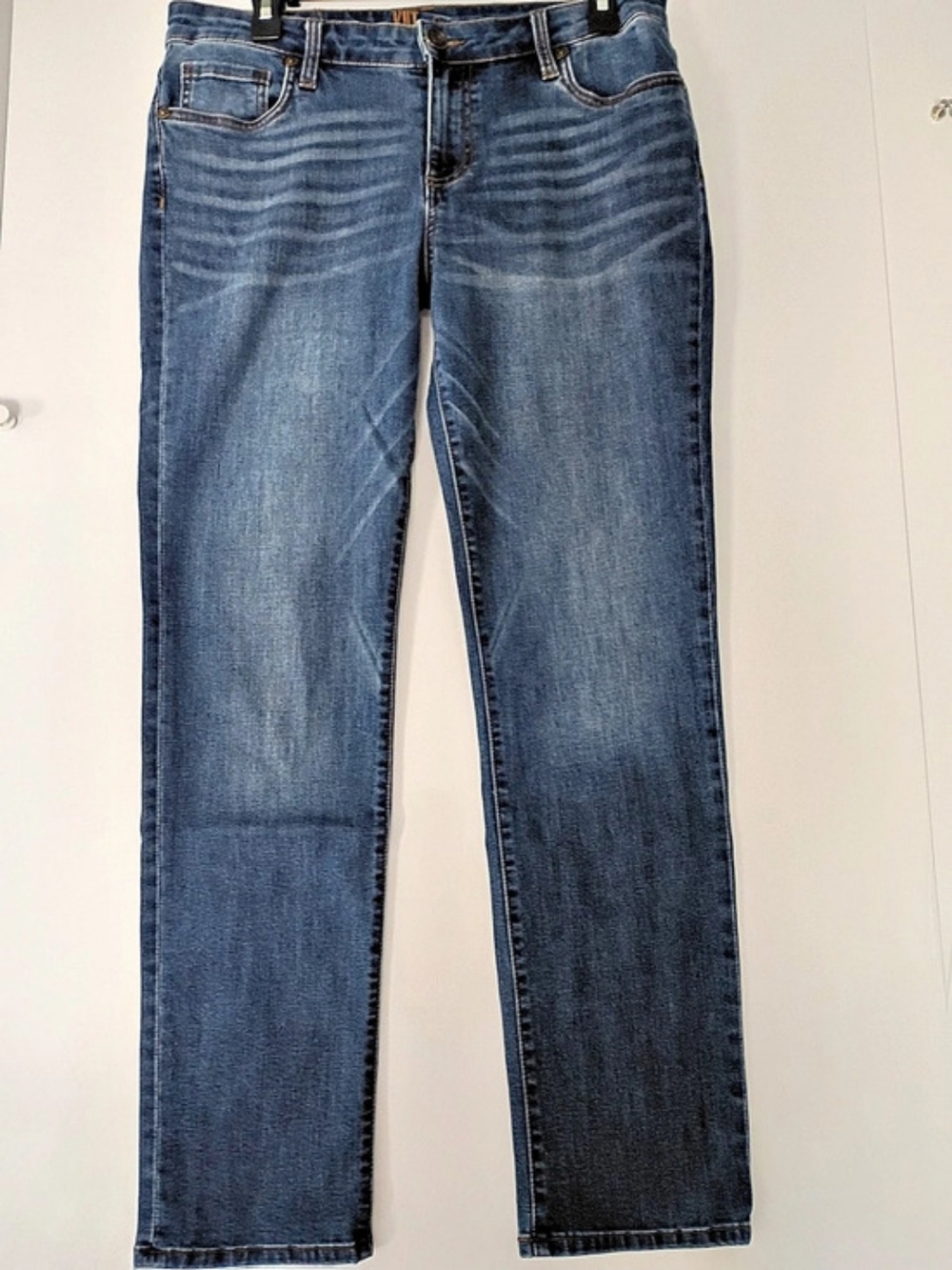 Kut from the Kloth Kut Reese Straight Leg Jeans Blue Waist 8